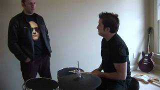 newsboys Video Podcast Episode 12- Duncan practicing drums
