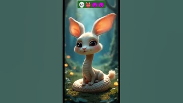 🐇Rabbit tranfer into 🐍snake #rabbit #snake #ai #trending #viralvideo #funny #shorts