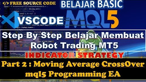 Moving Average CrossOver mql5 Programming EA #Part 2