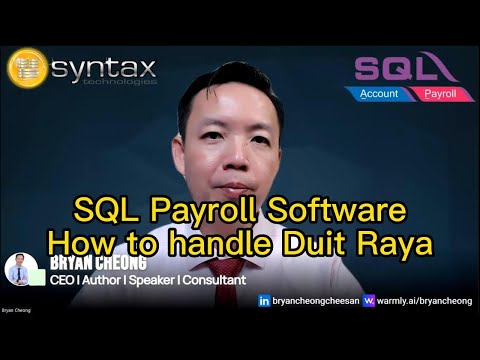 SQL Payroll Software - How to handle Duit Raya