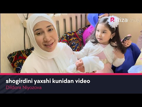 Dildora Niyozova shogirdini yaxshi kunidan video