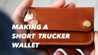 [ASMR] Making a HANDMADE Short Trucker Wallet