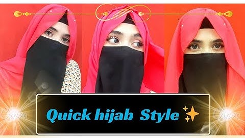 quick and easy hijab tutorial || for everyday wear || 2 minute hijab tutorial ♡