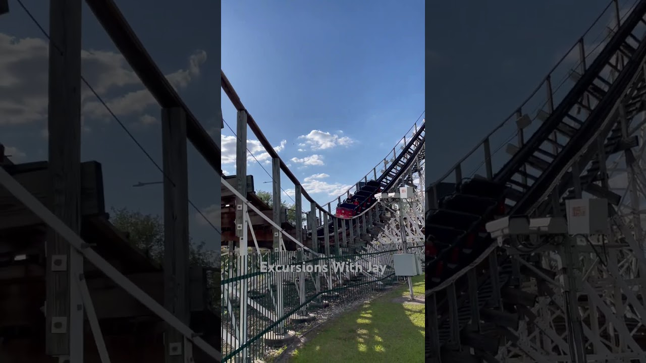 WHITE LIGHTNING ROLLERCOASTER  🎢 @FunSpotAmericaThemeParks