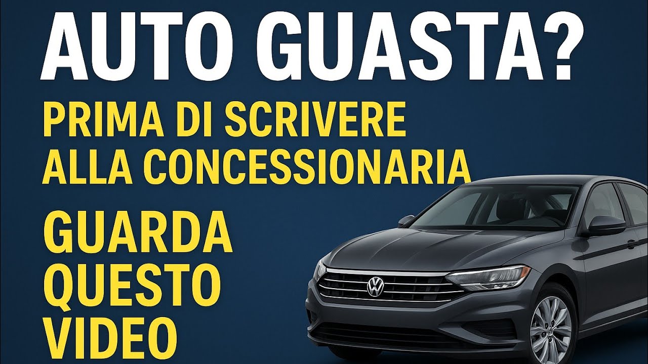 Auto guasta? Prima di scrivere alla concessionaria GUARDA QUESTO ⚠️ Difetto di conformità e diffida