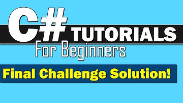 C# Tutorial for Beginners #38 - Final Coding Challenge Solution!