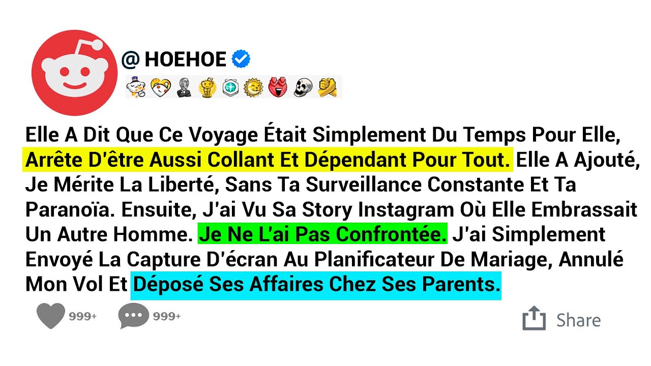 Elle A Dit Que Ce Voyage Était Simplement Du Temps Pour Elle, Arrête D’être Aussi Collant Et...