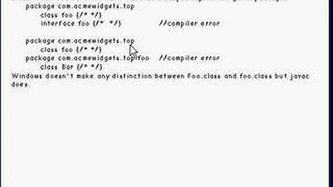 Java Tutorial 4.6 Packages Part 6/12 - package name restrictions