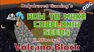 Minecraft - Volcano Block - How to Make Cobblonia Seeds and an Introduction to Plant Crafting