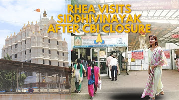 Rhea Chakraborty Visits Siddhivinayak Temple After CBI Closure in Sushant Singh Rajput Case! 🙏