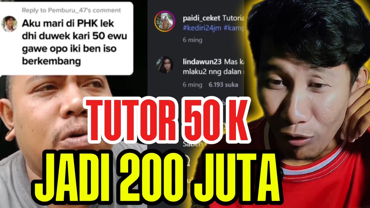 CARA CEPAT CARI UANG, JADIKAN UANG 50 RIBU KAMU MENJADI 200 JUTA PERTAMA MU ‼️🤣🤣