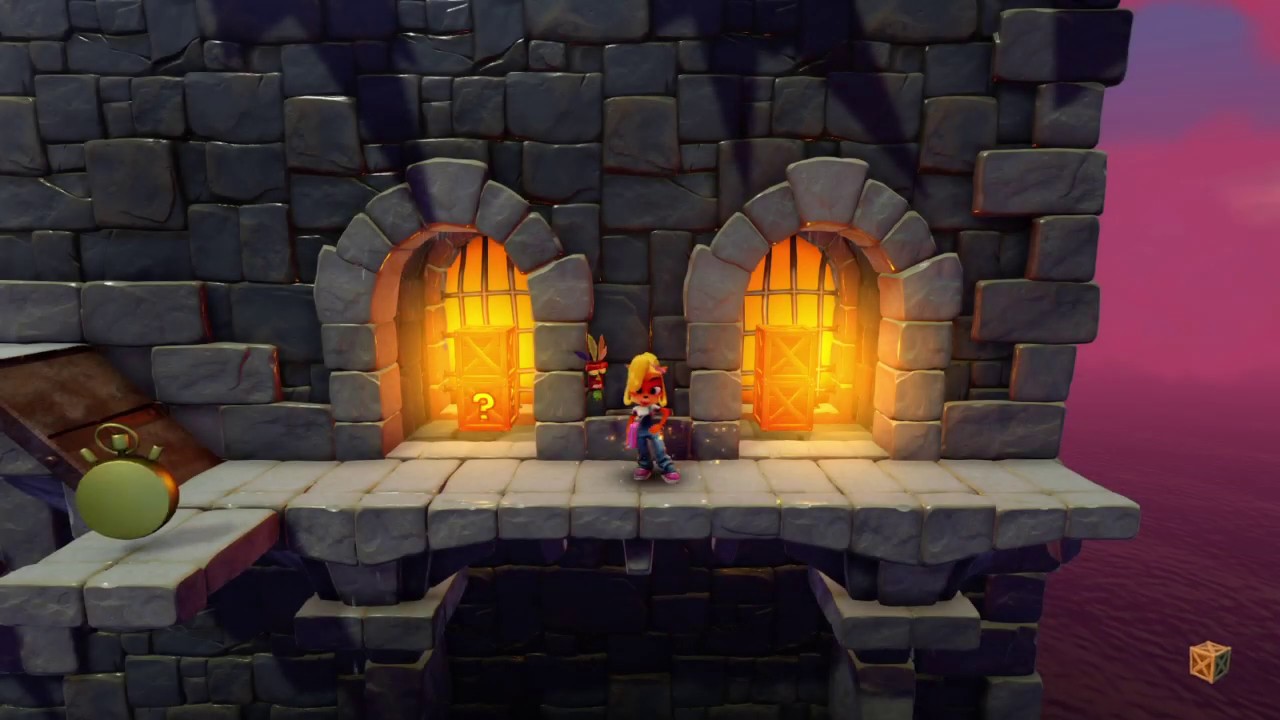 クラッシュ・バンディクー　ブッとび3段もり！　part39　夕焼けの廃墟　赤ダイヤ編