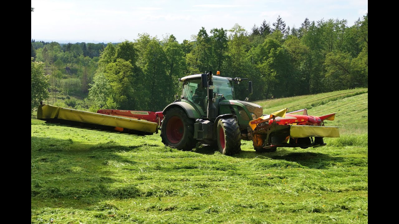 Grasernte 2022/ Fendt 516 Vario/ Pöttinger Novacat/ Valtra