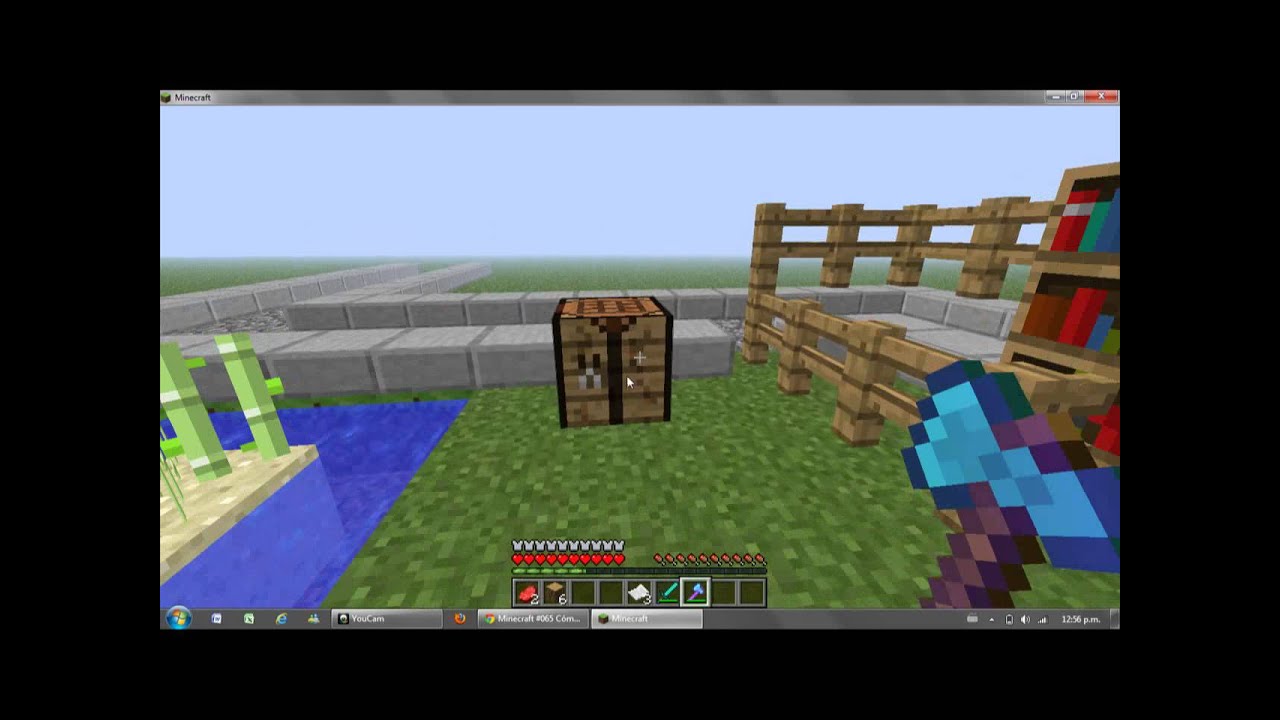 Como Hacer Estante De Libros Minecraft
