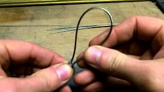 how to make a locking cable-snare for trapping