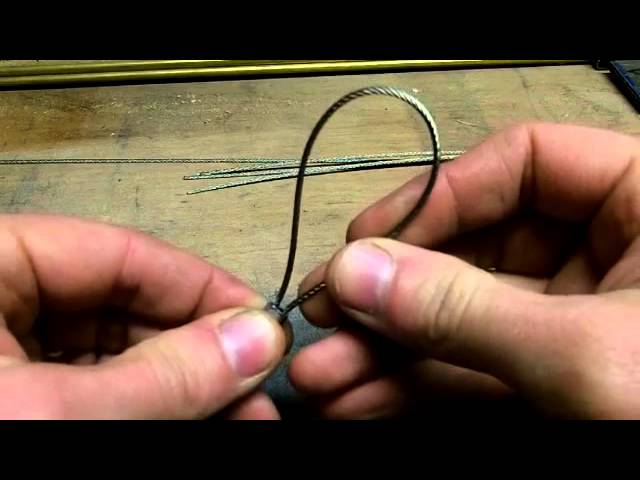 how to make a locking cable-snare for trapping 