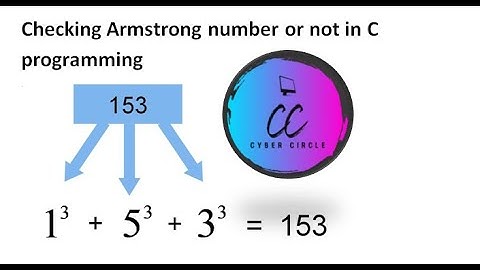 Checking armstrong number in C program| armstrong number| #cybercircle #soumabhakhatua|