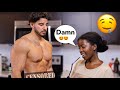 Girlfriend's Reaction To Me Walking Around Naked.. - YouTube