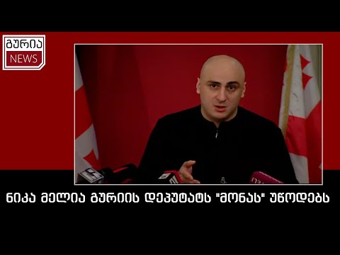 ნიკა მელია გურიის დეპუტატს \"მონას\" უწოდებს