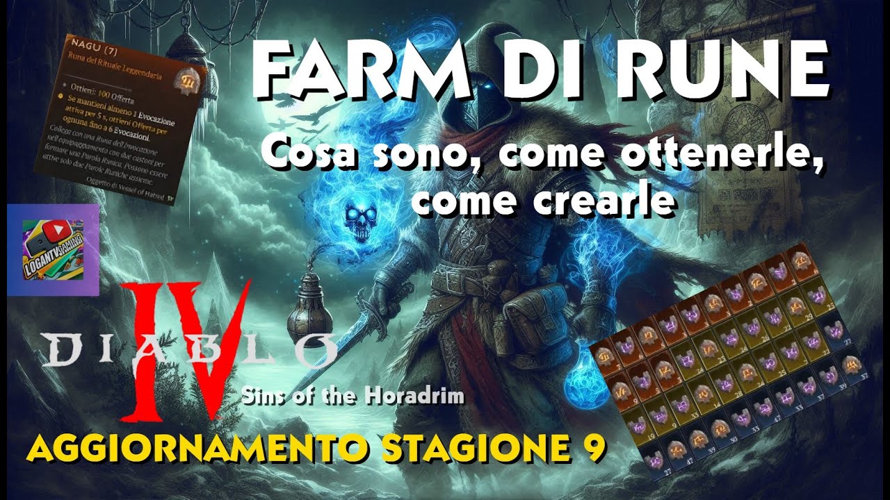 Diablo 4 Stagione 9 - 6x Rune JAH, Per PC, Xbox One, PS5, Nuovo