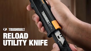 TOUGHBUILT Reload Utility Knife + 2 Blade Mags _ TBH4S203