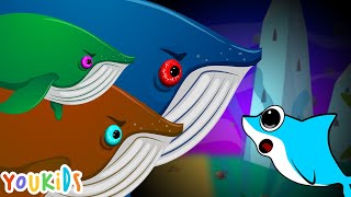Baby Shark Met Angry Whales | Baby Shark Song