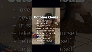 October Goals #october #goals #selfcare #selflove #youtubeshorts