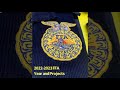 2022-2023 FFA Year and Projects