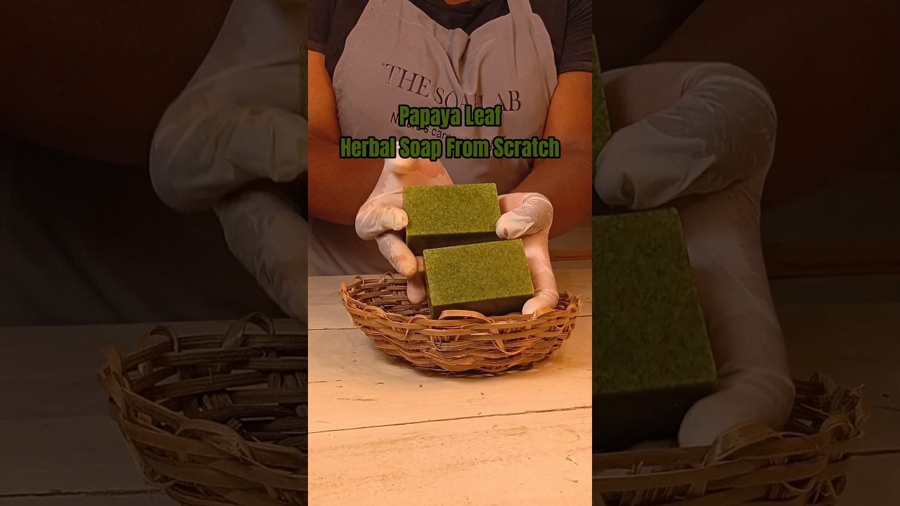 Мыло из листьев папайи с нуля / Вебинар по мыловарению TSL 