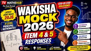 Wakisha Uace Joint Mock 2026: Don't Fail Item 4 & 5 (Full Solutions) Principal maths Paper 1