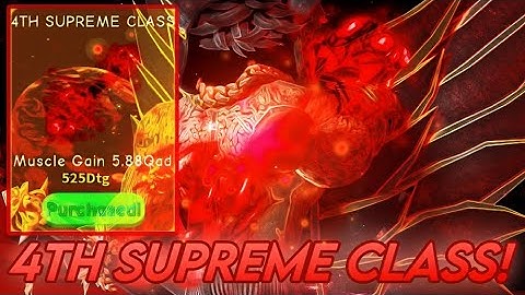 Unlocking 4TH SUPREME CLASS in Lifting Simulator!