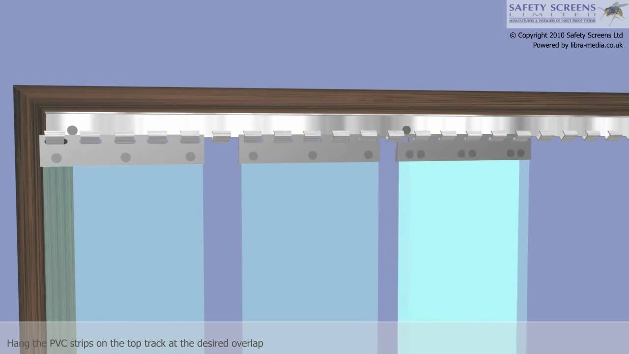 How To Install A Hook On Face Fit Pvc Strip Curtain Youtube