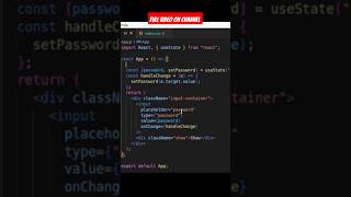 show hide password in reactjs