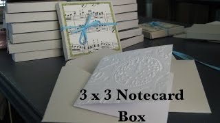 3 x 3 Notecard Box