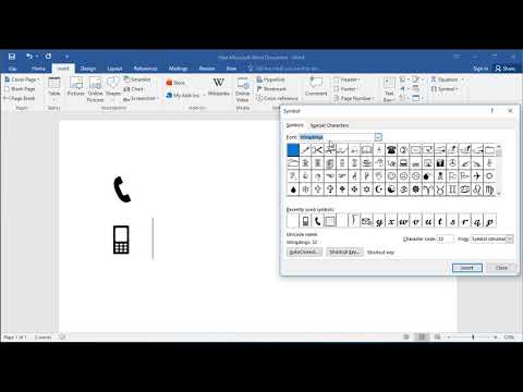 वीडियो: मैं वर्ड में टेलीफोन प्रतीक कैसे प्राप्त करूं?