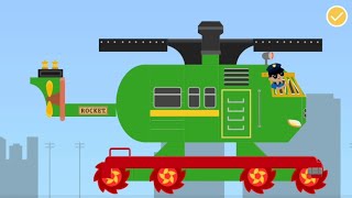 Membuat Helikopter Warna Hijau Labo Brick Train