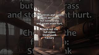 RPG | D&D Ambience - Steampunk Factory (clockwork engines, steam, electricity) #steampunk #factory