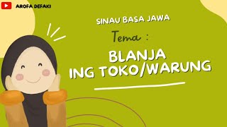 BELAJAR BAHASA JAWA PEMULA #23 Tema: Belanja di Warung