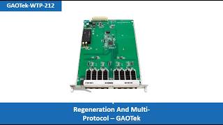 WDM 10G Transponder with 3R Regeneration and Multi Protocol-GAOTek