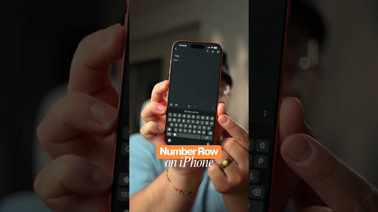 I Got a Number Row on the iPhone Keyboard