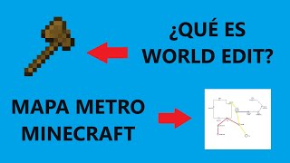 ¿Qué es WORLD EDIT? y mi opinión. + MAPA de METRO ciudad de #minecraft  2024.