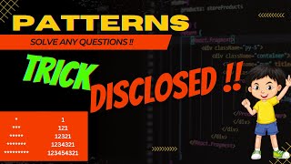 Solve any Pattern Question C++ - Trick Explained | 19 Patterns in 1 Shot