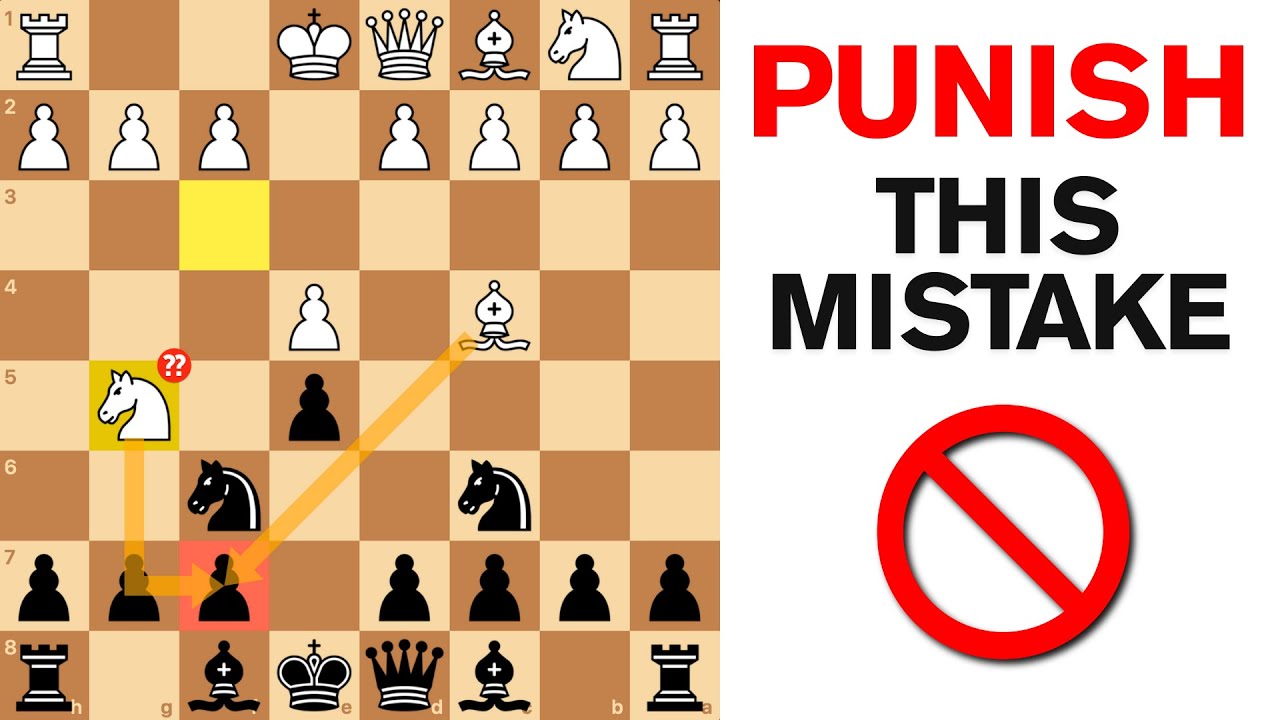 PUNISH the Most COMMON MISTAKE in CHESS😱❌