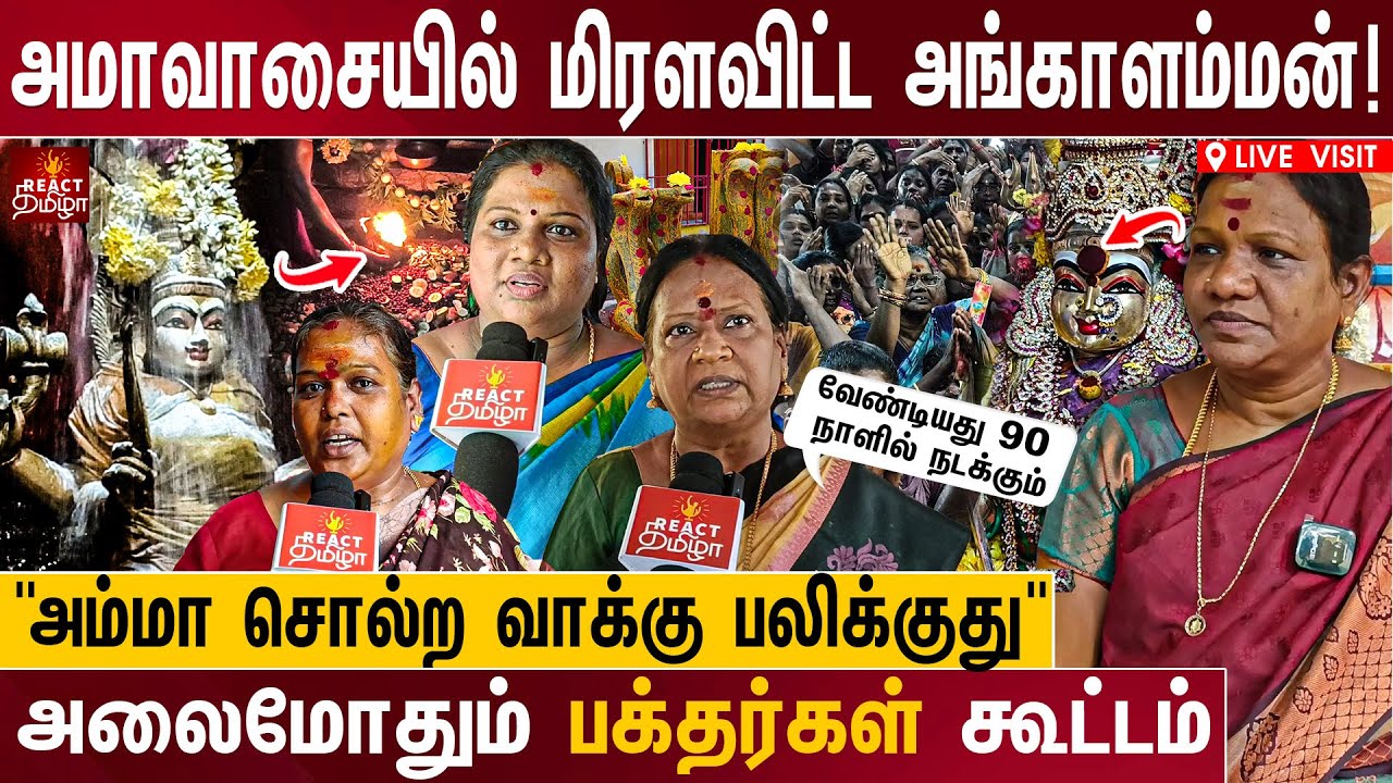 ''அமாவாசையில் வடசென்னையை மிரளவிட்ட அங்காளம்மன்'' கோவில் மர்ம பின்னணி | Angalamman Temple Live Visit