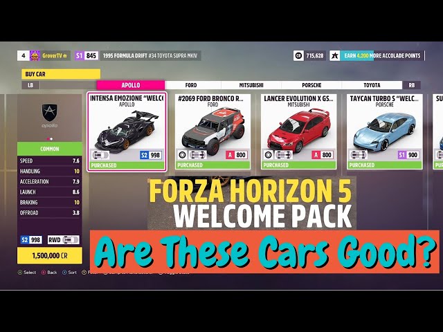 Forza Horizon 5 Welcome Pack on Steam