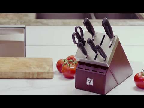 ZWILLING FOUR STAR 7-PIECE, SELF-SHARPENING KNIFE BLOCK SET — Grand Fête