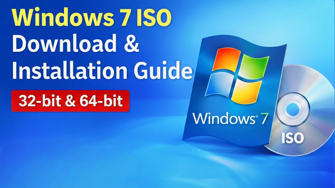 Windows 7 ISO Download & Installation Guide 32bit & 64bit YouTube