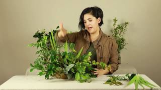 How to Design an All Greenery Arrangement