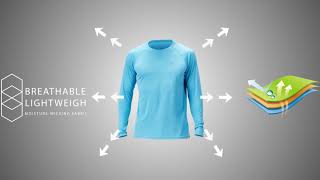 Men's Sun Protection UPF 50+ UV Long Sleeve T-Shirt