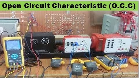 Open Circuit Characteristic (o.c.c ) of DC Generator